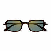 Cartier Première de Unisex Square Acetate Havana Frame  Green Sunglasses