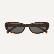 Saint Laurent Women SL 557 SHADE PLUMP Light Havana Sunglasses