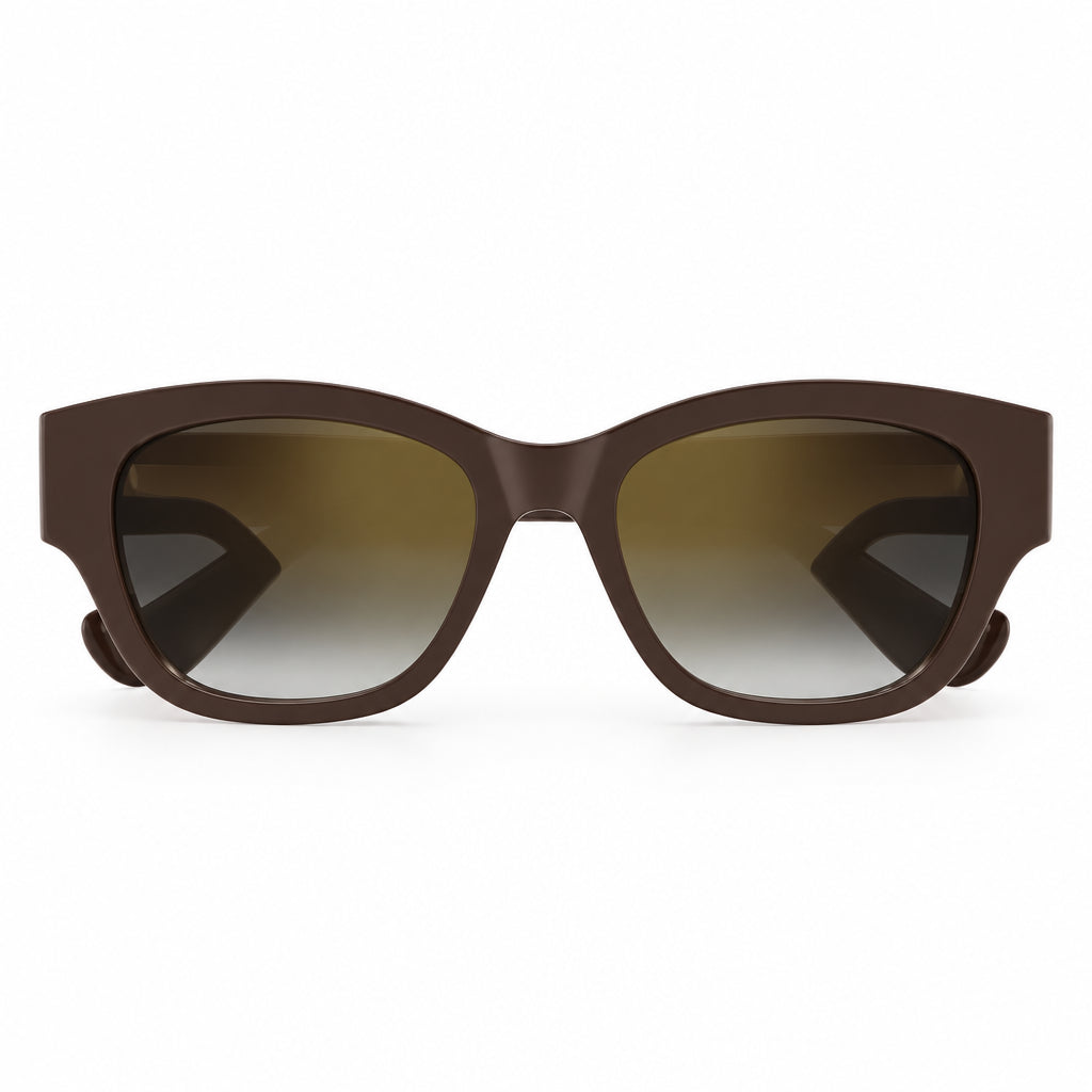 Cartier Panthère de C Motif Square Women Brown Sunglasses