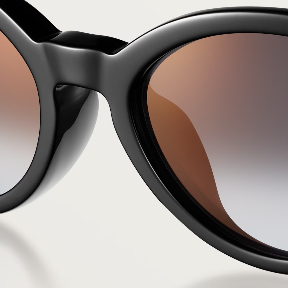 Cartier Panthère de Cat-Eye Women Grey Gradient Sunglasses