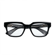 Chrome Hearts Vagillionaire II Square-Frame Black & Silver Glasses