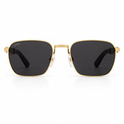 Cartier Première De Cartier Men Square Wood Temples Black Sunglasses