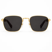 Cartier Première De Cartier Men Square Red Wood Temples Grey Sunglasses