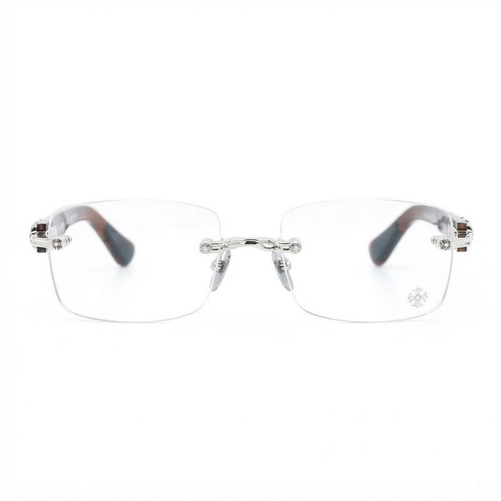 Chrome Hearts Deep II Brown / Silver Glasses