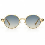 Cartier Panthère de C Women Round Blue-Yellow Gradient Sunglasses