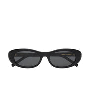 Saint Laurent Women SL 557 SHADE PLUMP Black Sunglasses