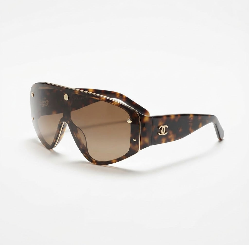 Chanel Women Eleanor Cat-Eye Tortoise Brown Sunglasses