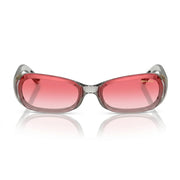 Miu Miu Runway SMUC07 Women Transparent Grey / Rose Gradient Sunglasses