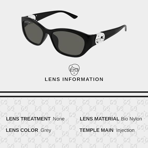 Gucci Women GG1826SK Black Sunglasses