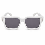 Philipp Plein Men's Square Matte White Sunglasses