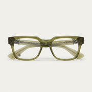 Chrome Hearts Vagillionaire II Square-Frame Army Green Sunglasses