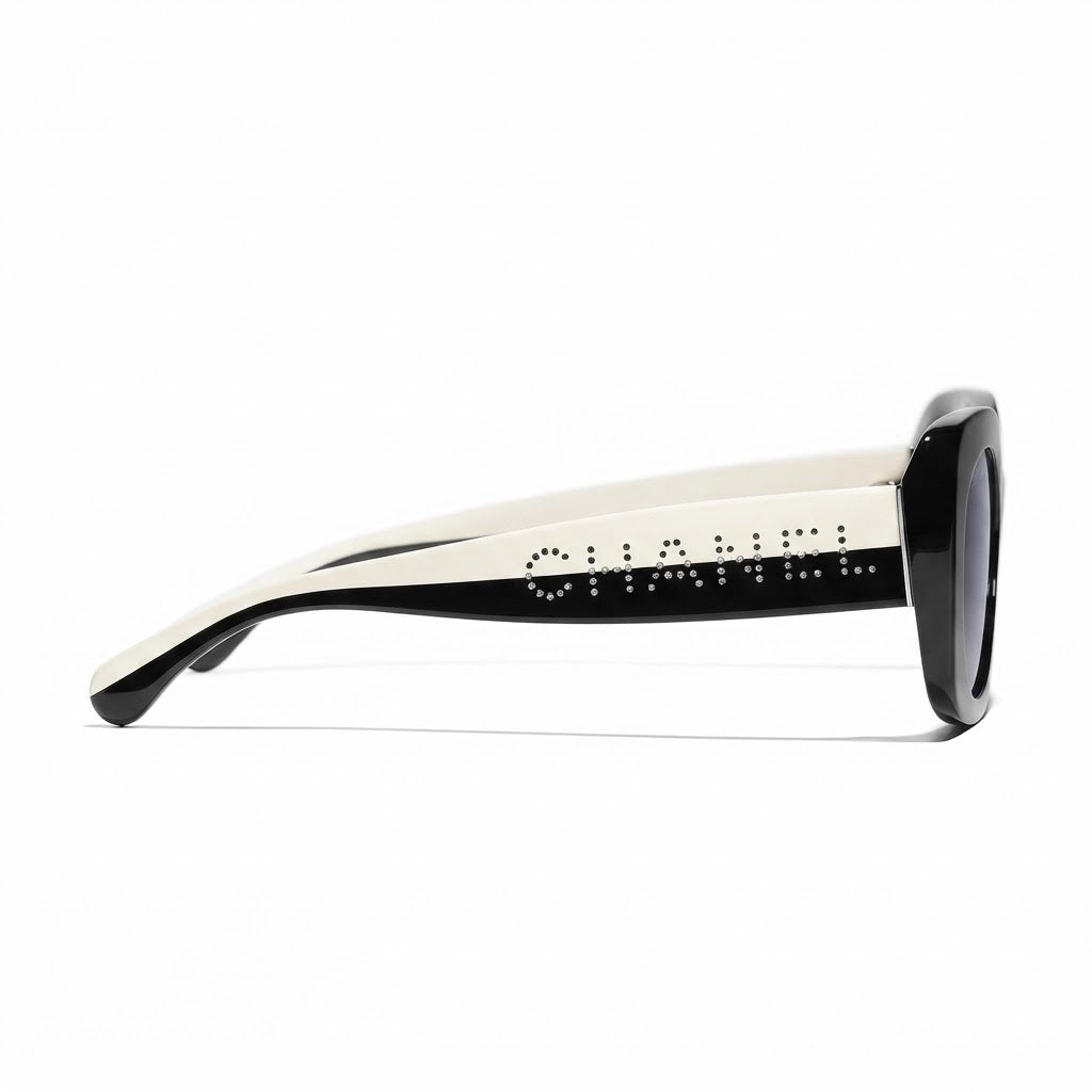 Chanel Women Square Black Gradient Sunglasses