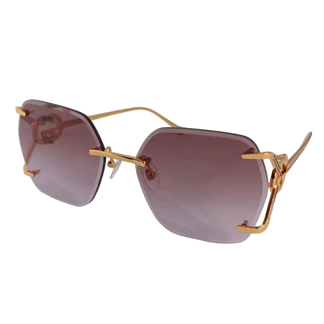 Gucci Women 1980s Pink Sunglasses