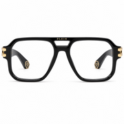 Philipp Plein VPP148M Unisex Black Navigator Optical Glasses