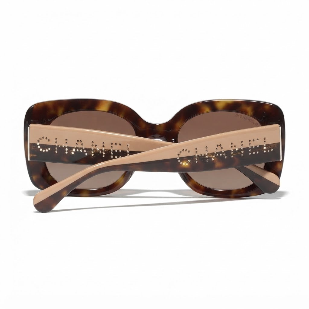 Chanel Women Square Brown  Sunglasses