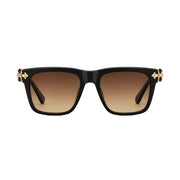 Chrome Hearts Unisex SLIDN Gold Hardware Black Glasses