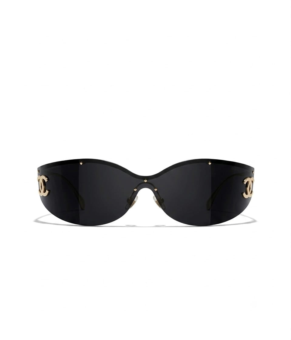 Chanel Women Shield Grey Sunglasses