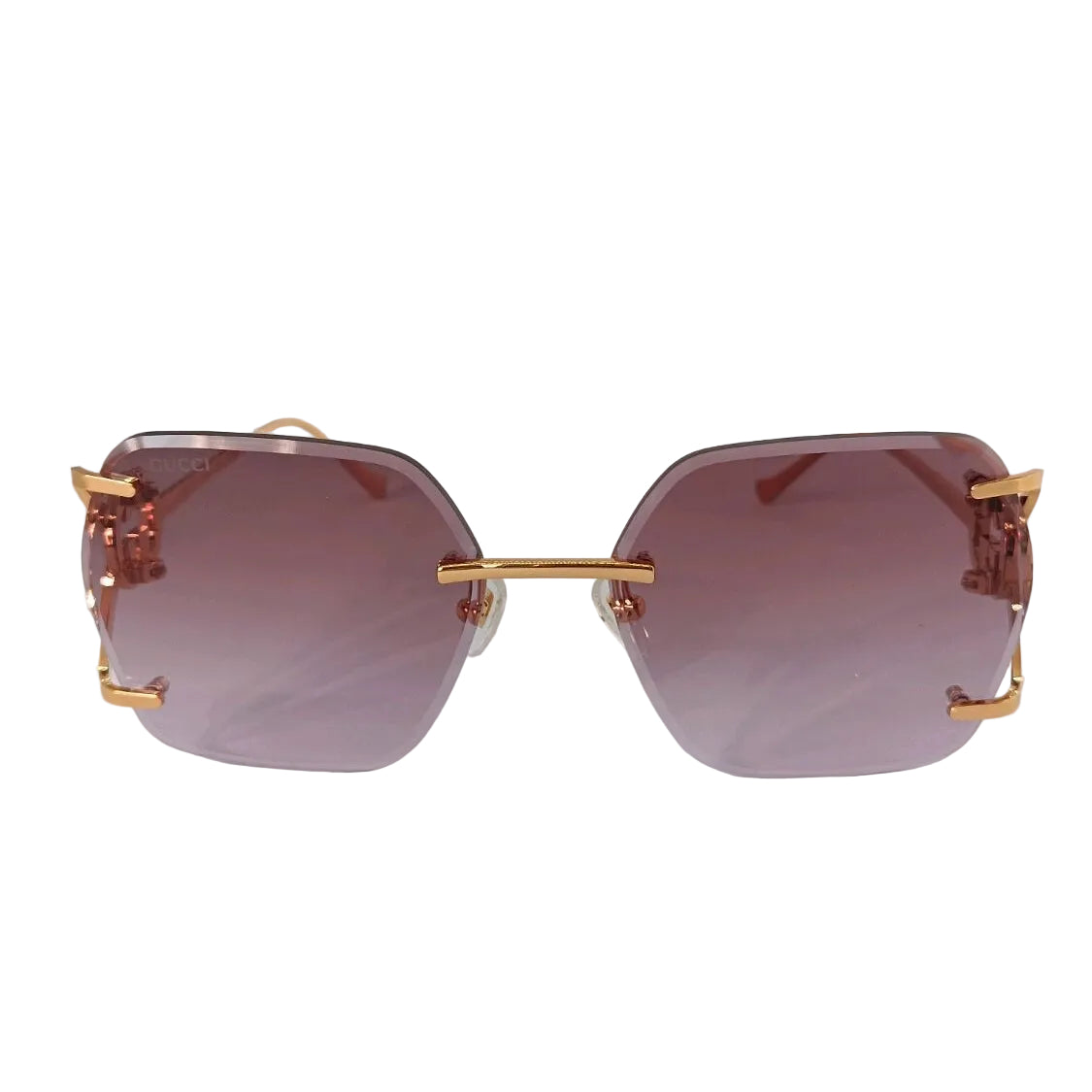 Gucci Women 1980s Pink Sunglasses