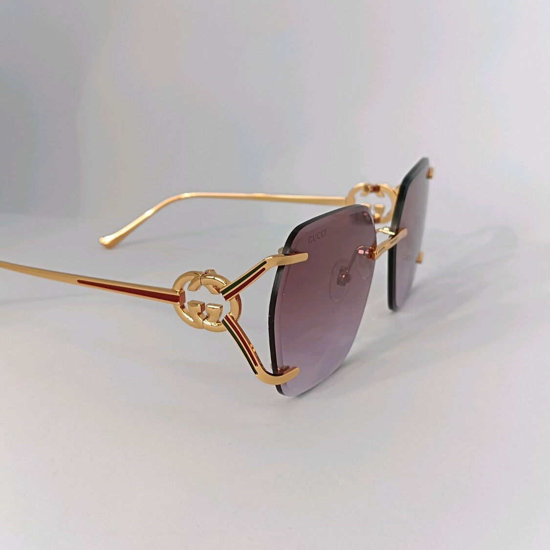 Gucci Women 1980s Pink Sunglasses