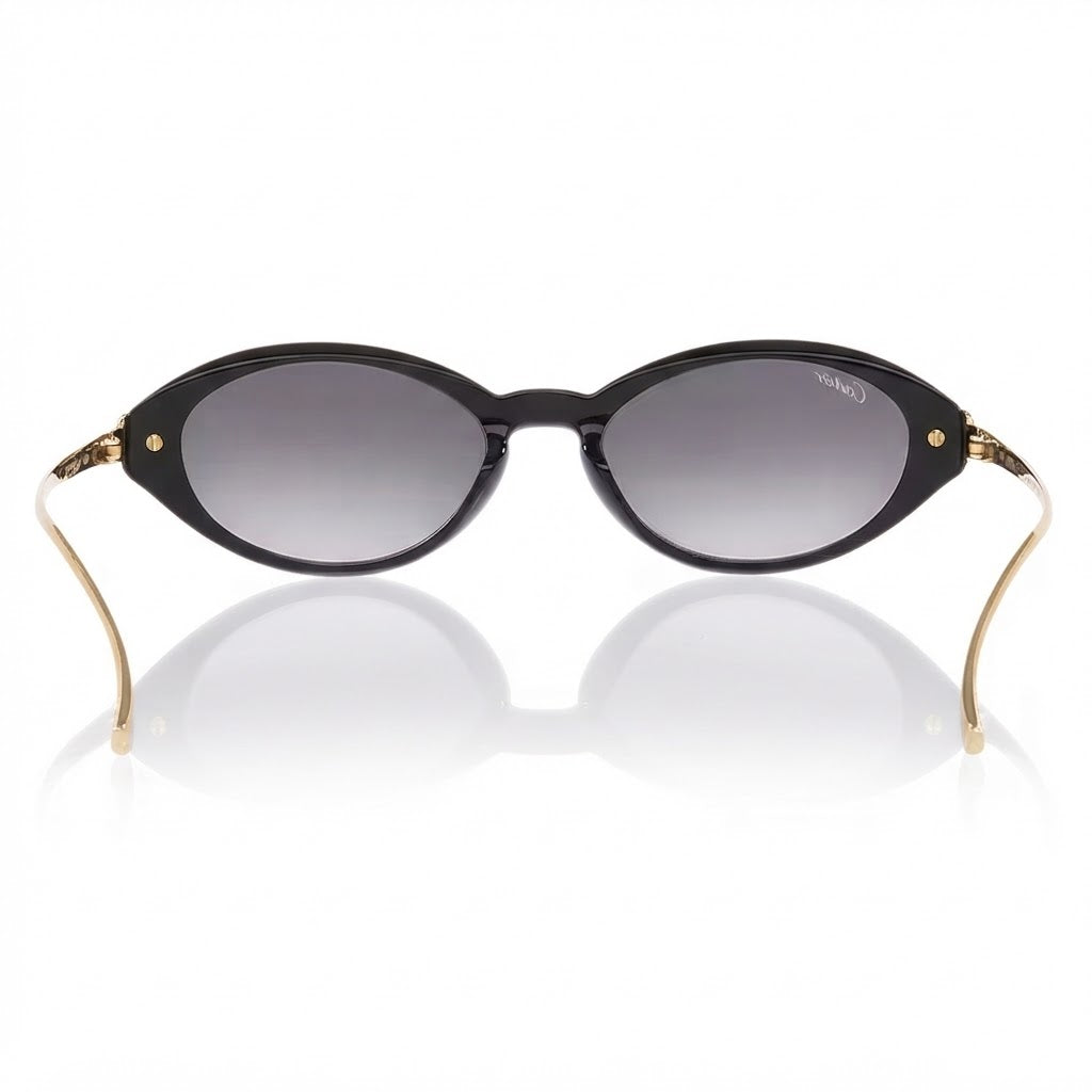 Cartier Panthère de Cat-Eye Women Grey Sunglasses
