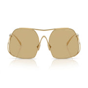 Miu Miu MU A55S Women Square Gold / Yellow Sunglasses