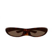 Balenciaga Unisex BB0383S Wrap Shield Havana / Tortoise (003) Sunglasses