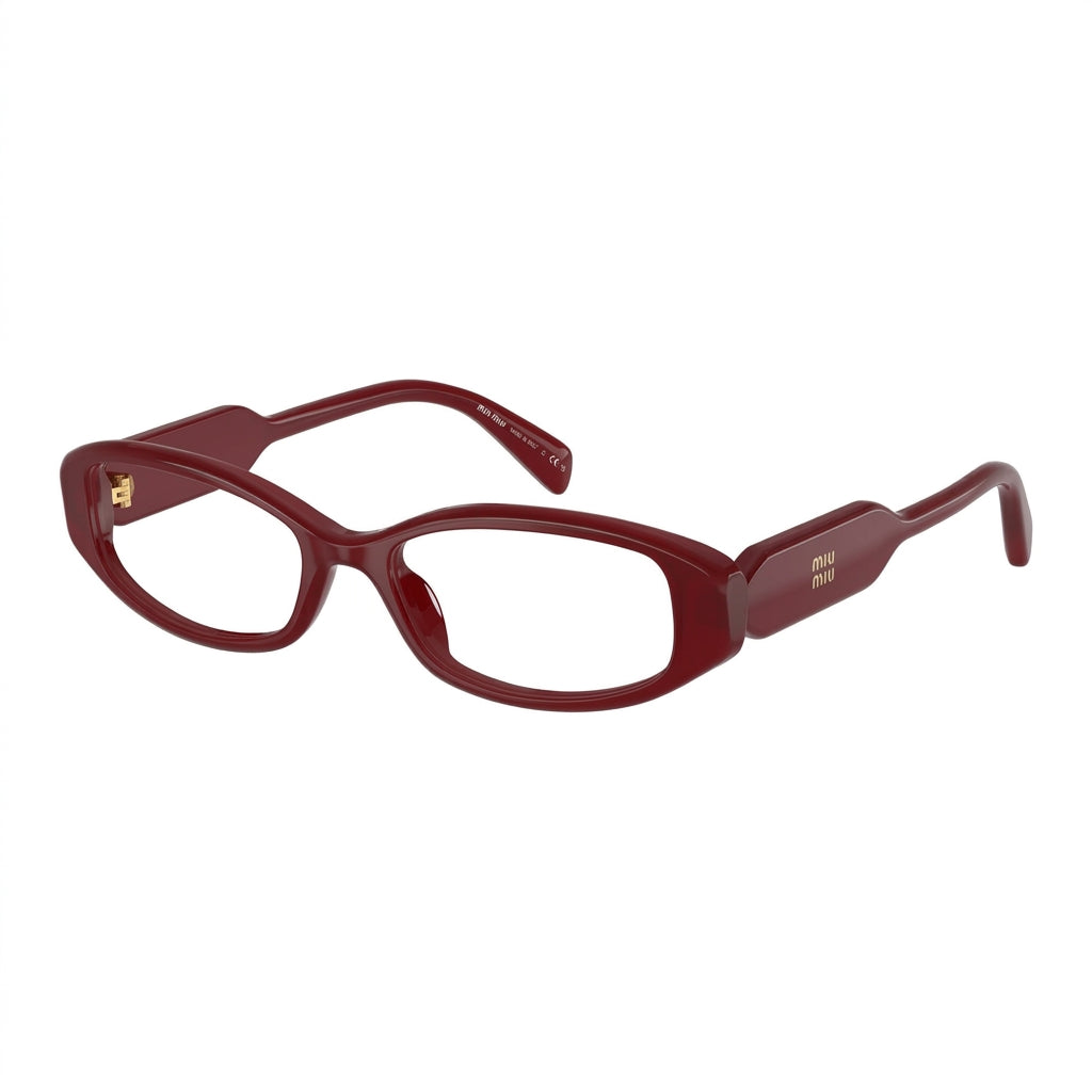 Miu Miu Women MU 06ZV Opal Red Rectangle Optical Glasses