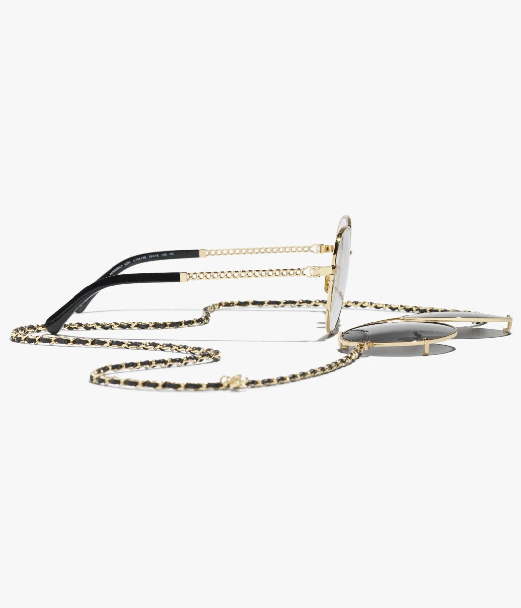 Chanel Women Pilot Calfskin Grey Sunglasses