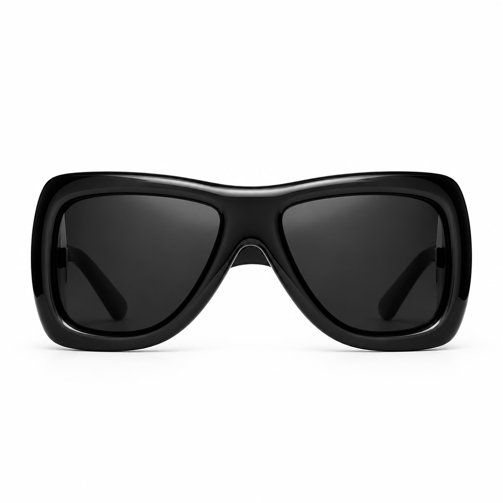 Saint Laurent Women SL 902 Howl Oversized Pillowed Black Sunglasses