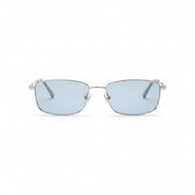 Gucci Unisex Rectangular Frame Silver Sunglasses