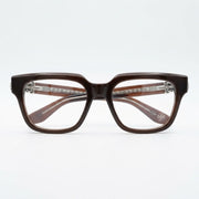 Chrome Hearts Vagillionaire II Square-Frame Brown & Silver Glasses