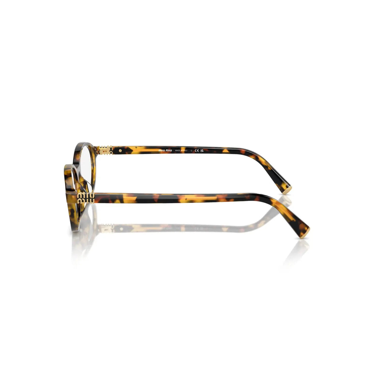 Miu Miu Women MU 09XV Honey Havana Cat-Eye Optical Glasses