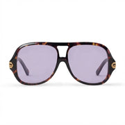Louis Vuitton Women Aura Flower Square Pilot Sunglasses