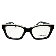 Chanel Rectangular Black & White Optical Glasses