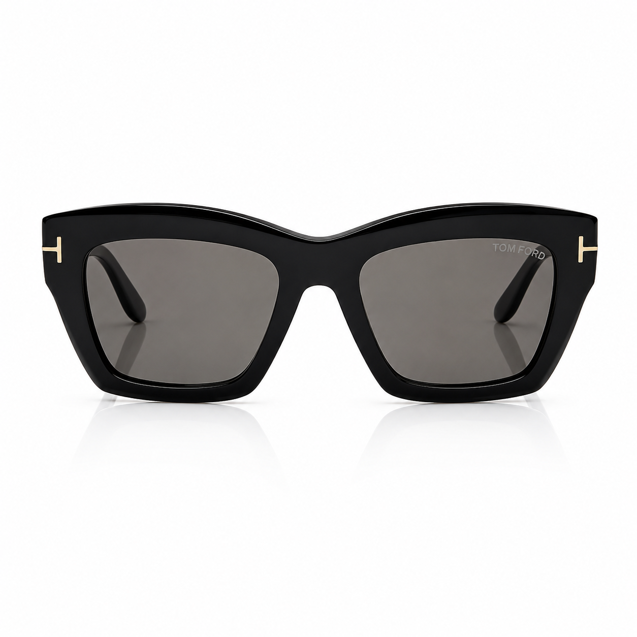 Tom Ford Women Butterfly Frame Black Sunglasses