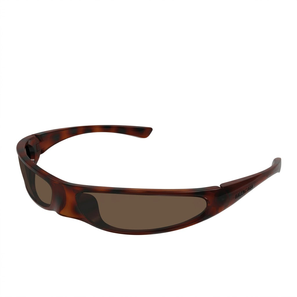 Balenciaga Unisex BB0383S Wrap Shield Havana / Tortoise (003) Sunglasses