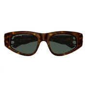 Balenciaga Women Dynasty Havana / Gold D-Frame Sunglasses