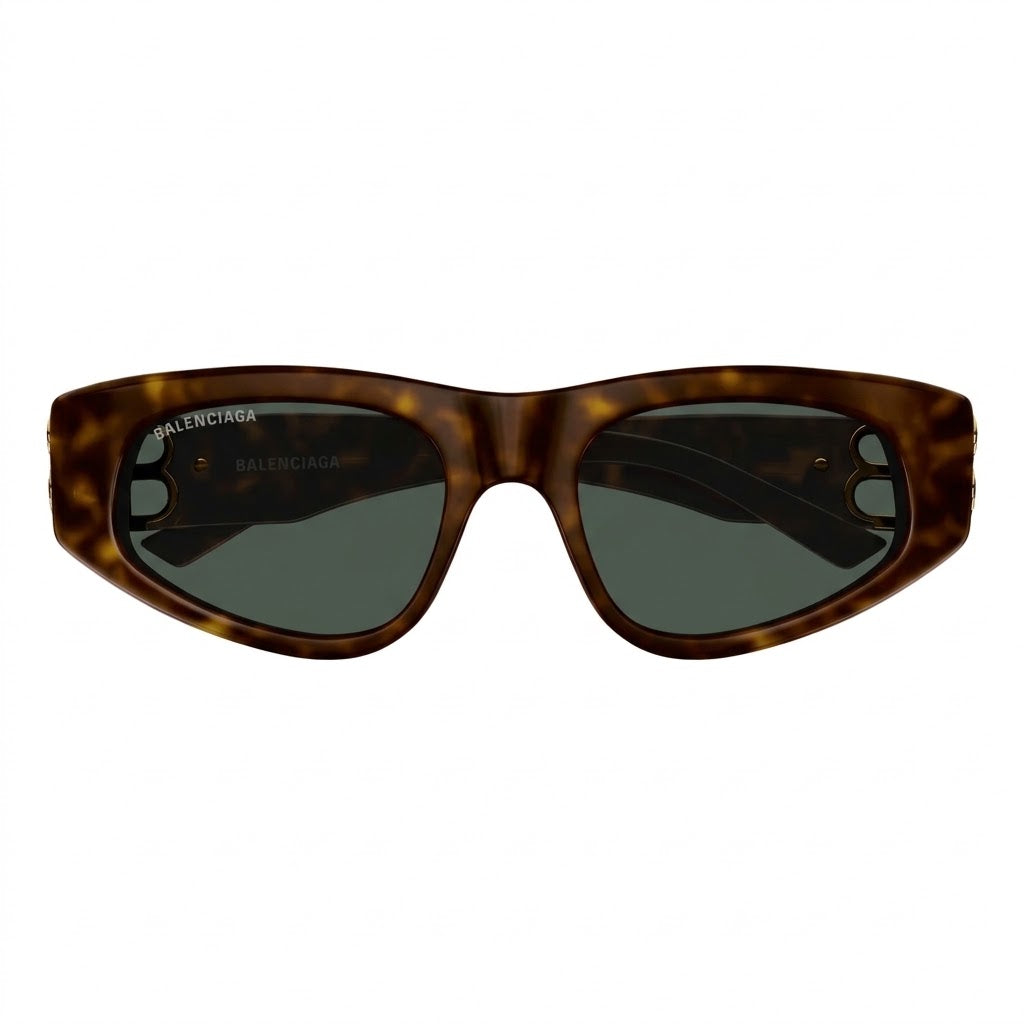 Balenciaga Women Dynasty Havana / Gold D-Frame Sunglasses