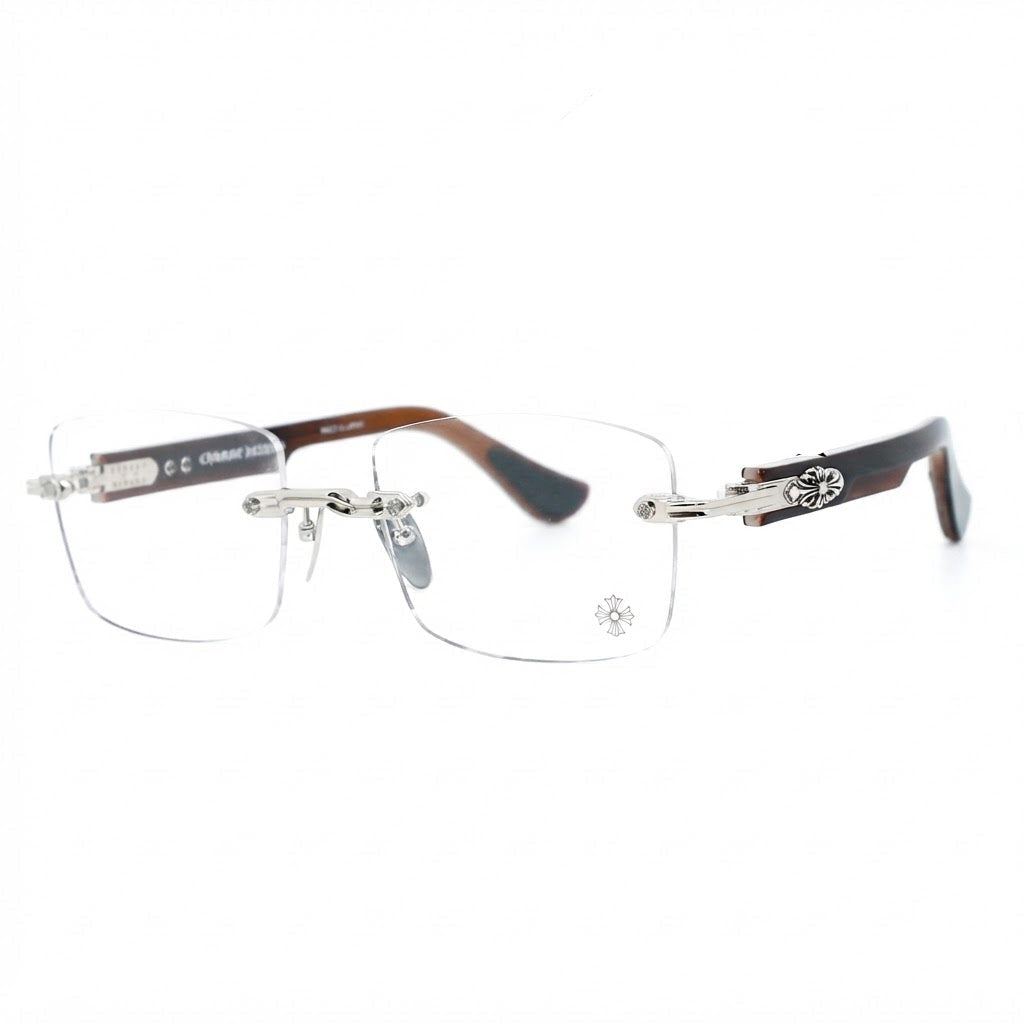 Chrome Hearts Deep II Brown / Silver Glasses