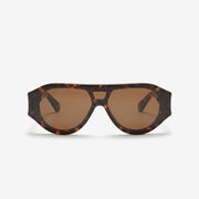 Chanel Unisex Shield Havana Brown Sunglasses