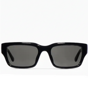 Gucci Men Rectangular Frame Deep Black Sunglasses