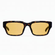 Gucci Men Rectangular Frame Brown Tortoiseshell Sunglasses