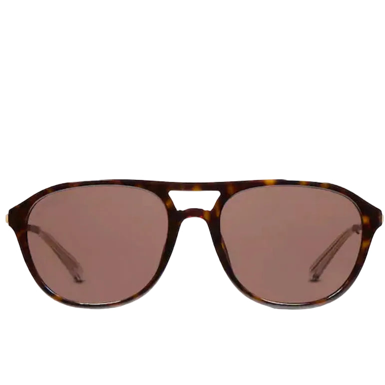 Gucci Men Specialized-fit Navigator Brown Tortoiseshell Sunglasses