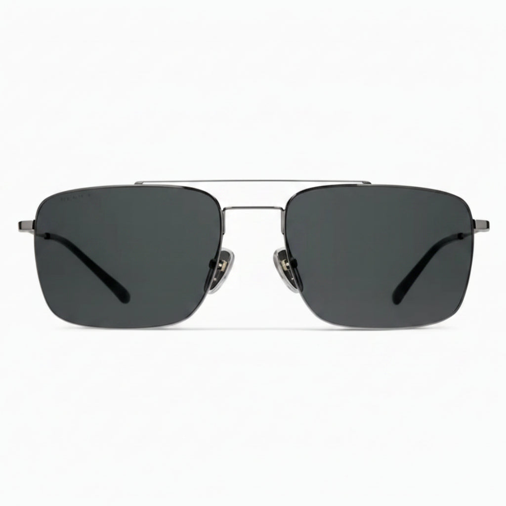 Gucci Men Specialized-fit Navigator Silver Sunglasses