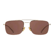 Gucci Men Specialized-fit Navigator Gold Sunglasses