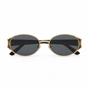 Saint Laurent Women SL M919 Oval Light Gold / Black Sunglasses
