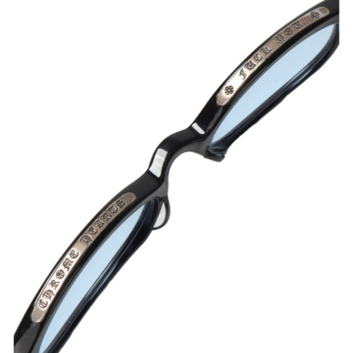 Chrome Hearts Unisex Low Rider Black & Light Blue Gothic Sunglasses