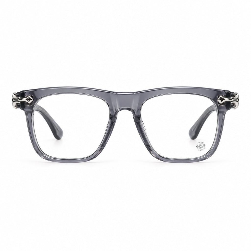 Chrome Hearts Unisex SLIDN 3768 Translucent Grey Frame / Silver Hardware Glasses