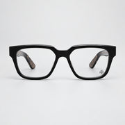 Chrome Hearts Vagillionaire II Square-Frame Black & Gold Glasses
