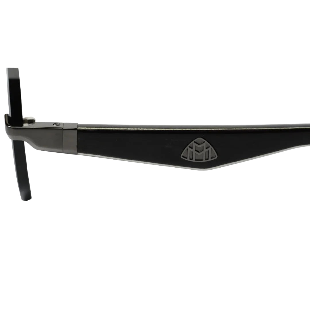 Maybach VISIONIST SUN I Unisex Geometric Rimless Luxury Sunglasses – Dark Gunmetal / Black
